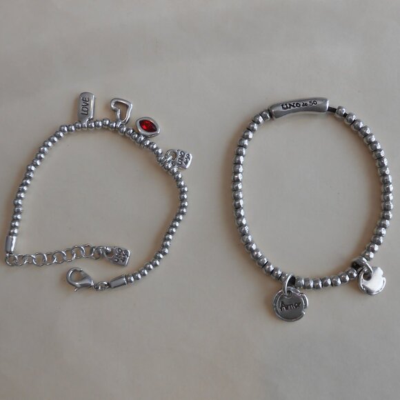 Uno de 50 bracelet with charms (2 bracelets) - Picture 1 of 9